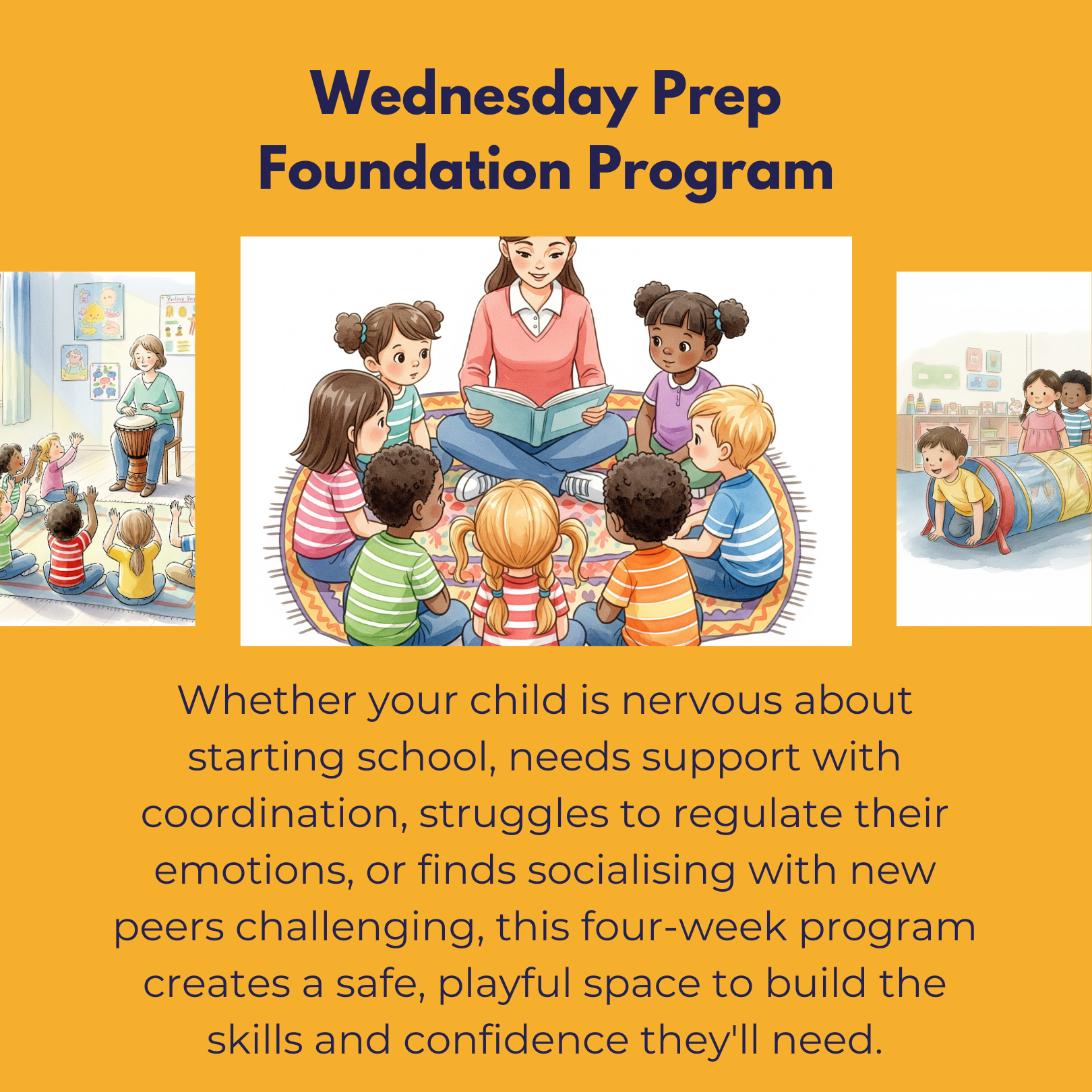 Wednesday Prep Foundation Program - 28th January to 18th February, 2026 (4 x Wednesdays)